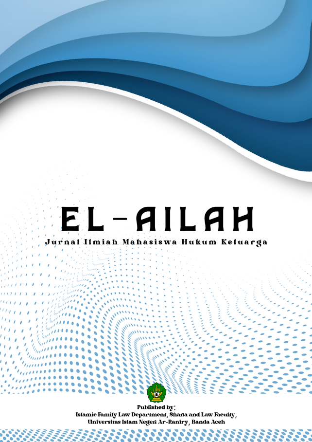 El-Ailah: Jurnal Ilmiah Mahasiswa Hukum Keluarga